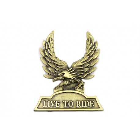 Insertion de Sissy Bar "Live To Ride"